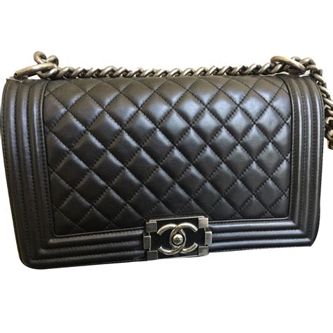 sac boy chanel noir|coco chanel boys bag.